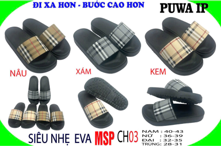 Dép PUWA IP - MSP CH03: Sự Lựa Chọn Hoàn Hảo Cho Khách Hàng Sỉ